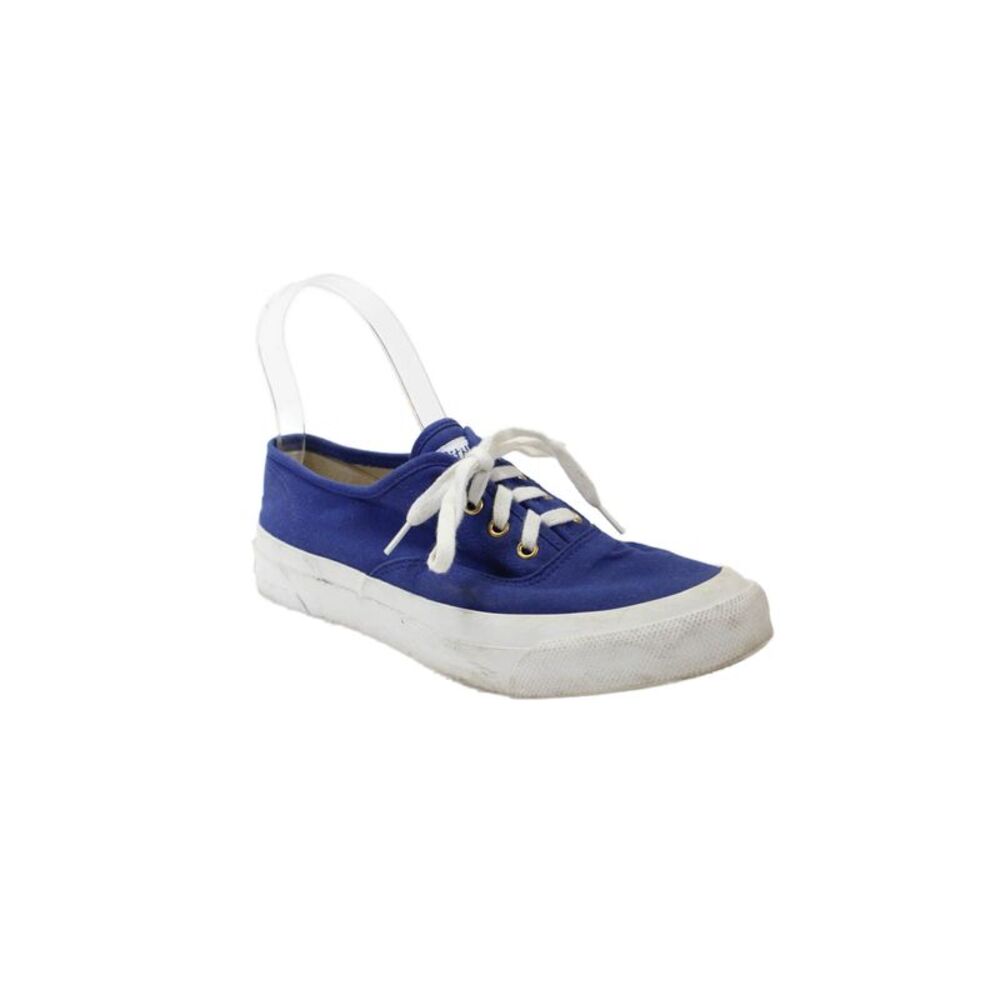 Kitsune Womens Round Toe Lace Up Low Top Platform Sneakers Blue Size 37 7